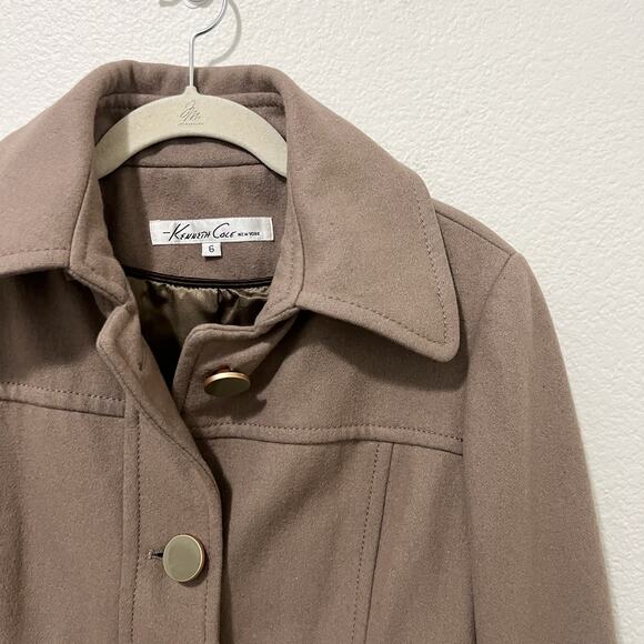 Kenneth Cole Brown Pea Coat - Picture 8 of 11